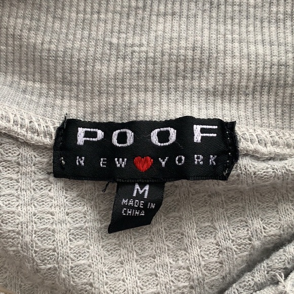 Light Grey Knitted Zip Front Sweater - Picture 3 of 3